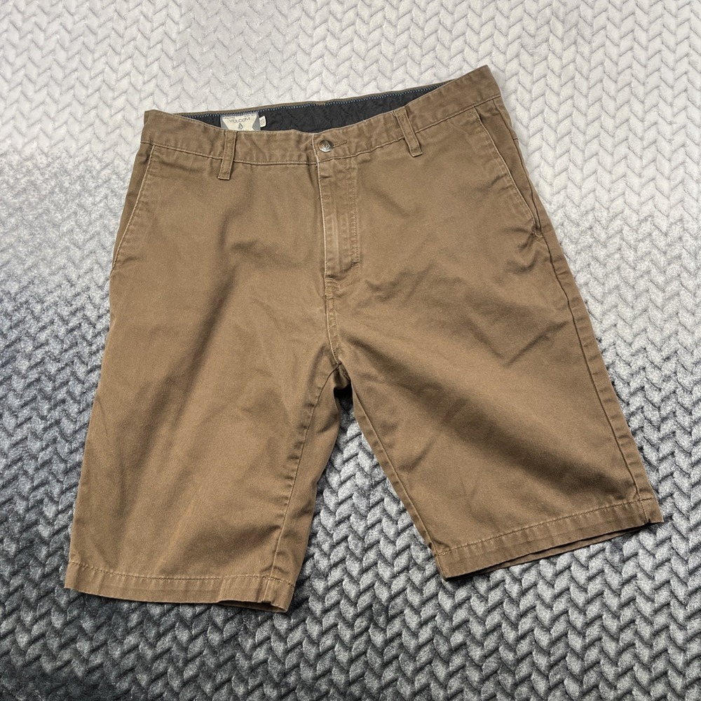 Volcom Frickin Chino Shorts Mens 32 Brown Mushroom Color